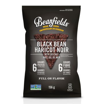 Croustilles d'haricots - Haricot noir et sel de mer