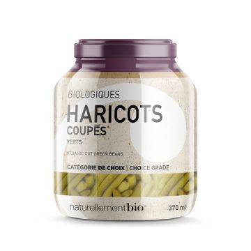 Légumes et légumineuses - Haricots verts coupés biologiques