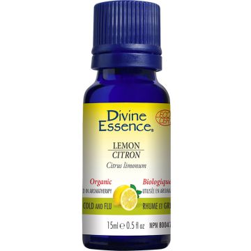Organic Lemon Essential Citrus limonum Oil - Cold and flu