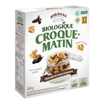 Croque-Matin biologique - Chocolat et cacao en grains