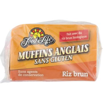 Muffin anglais sans gluten  -  Au riz brun