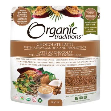 Organic Chocolate Latte with Ashwagandha and Probiotics