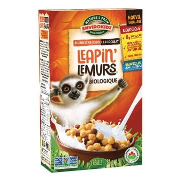 Organic cereals -  Envirokidz Leapin’ Lemursᴹᴰ peanut butter and chocolate