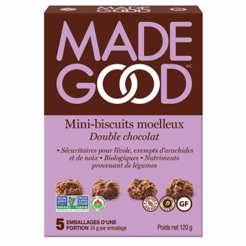 Mini biscuits moelleux biologiques - Double chocolat