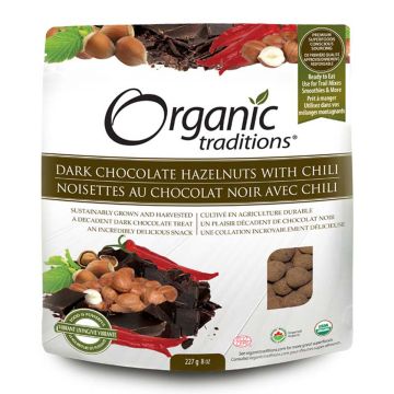 Fruits and Nuts - Dark chocolate hazelnuts with chili