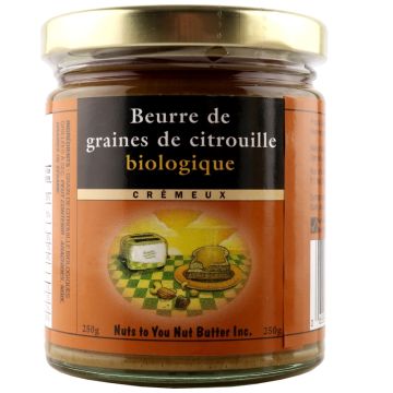 Beurre de graines de citrouille biologique crémeux