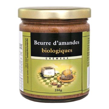 Beurre d'amandes biologiques crémeux