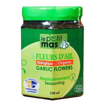 Organic garlic flowers