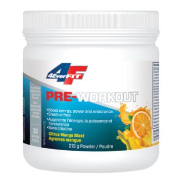 Mélange pre-workout saveur mangue agrumes 30 Portions