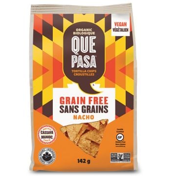 Croustilles de maïs biologiques sans grains - Nacho