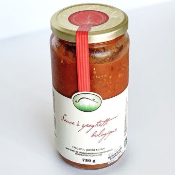 Sauce à spaghetti biologique - À la viande 