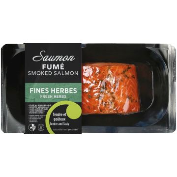 Organic Smoked Salmon with Fine Herbs