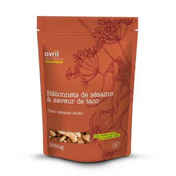 Bâtonnets de sésame saveur de taco