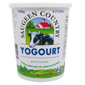 4.1% Organic Plain Yogurt