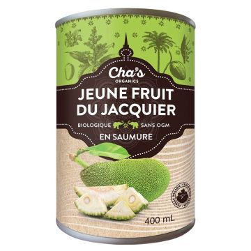 Morceaux de jeune fruit du jacquier en saumure biologiques