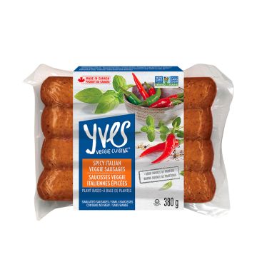 Hot dogs et saucisses - Saucisses veggie italiennes épicées