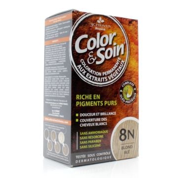 Coloration pour cheveux - Blond blé 8N