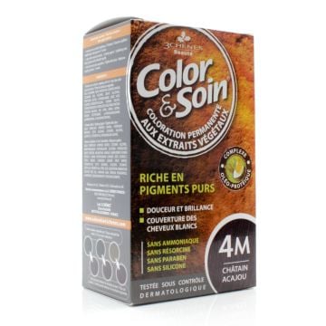 Coloration pour cheveux - Châtain Acajou 4M