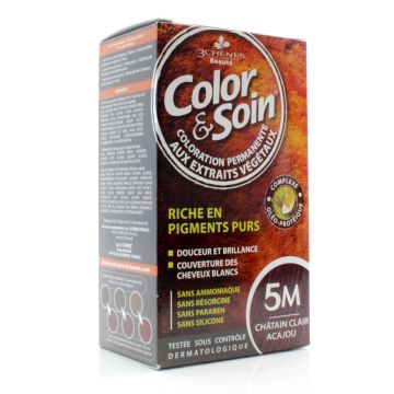 Natural hair coloration - Light mahogany chestnut 5M