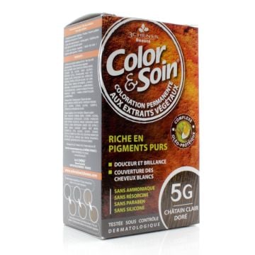 Natural hair coloration - Light golden chestnut 5G