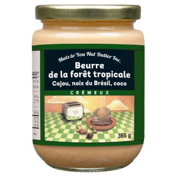 Beurre de cajoux noix du Brésil et coco crémeux