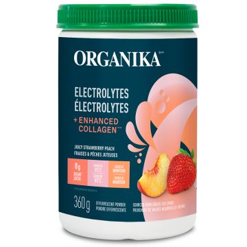 Électrolytes collagène saveur fraise pêche - Nutrition sportive