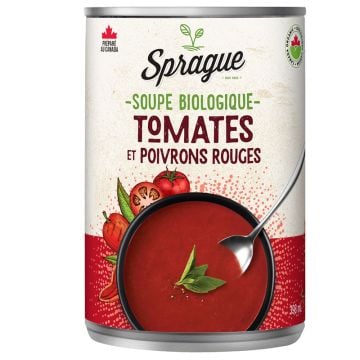 Organic soup - Tomatoes and red peppers