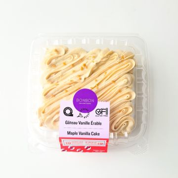 Vegan square cake - Maple vanilla