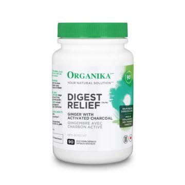 Ginger 25 mg Activated Charcoal 250 mg Digest Relief - Digestion