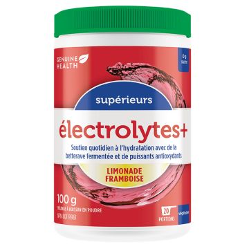 Électrolytes+ - Limonade framboise