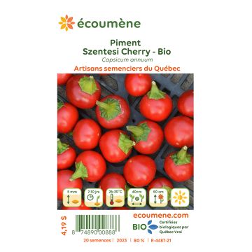 Semences biologiques - Piment szentesi cherry 