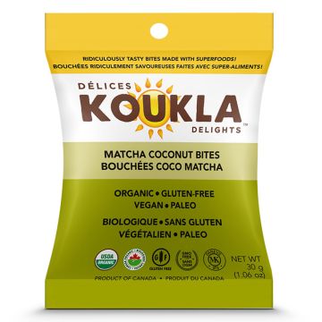 Bouchées biologiques Coco matcha  