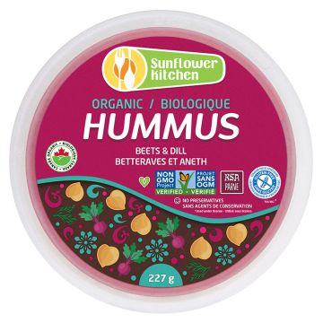 Organic hummus - Beets and dill