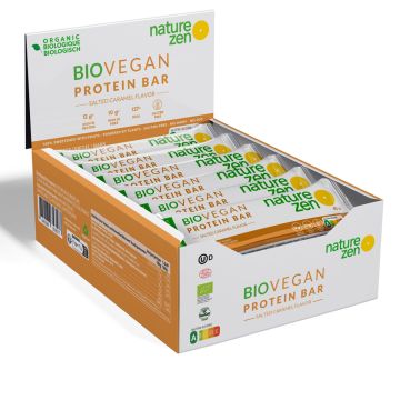 Barre protéinée biologique Caramel salé