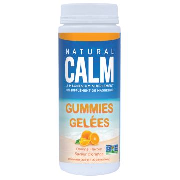 Natural Calm gummy magnesium supplement - Orange flavor