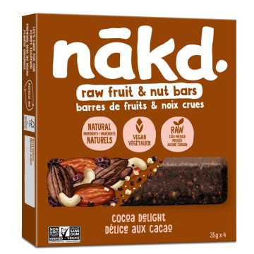 Barres de fruits et noix crue - Délice au cacao