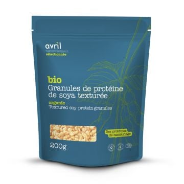 Granules protéine de soya texturée biologique