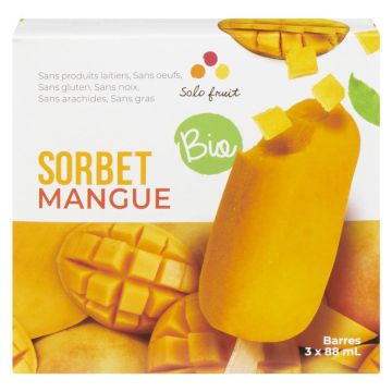 Organic bars - Mango sorbet