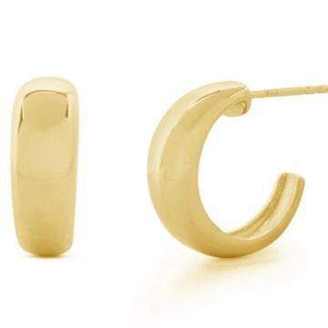 Boucles d'oreilles anneaux Simplicity vermeil