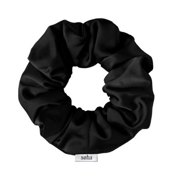 Scrunchie - Black Satin