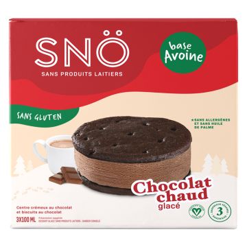 Sandwichs glacés sans produits laitiers - Chocolat chaud