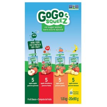 GoGo Squeez -  Pomme fraise pêche banane