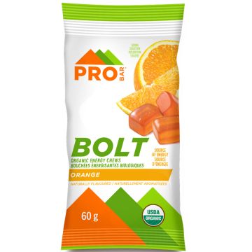 Bolt bouchées énergisantes Orange biologiques