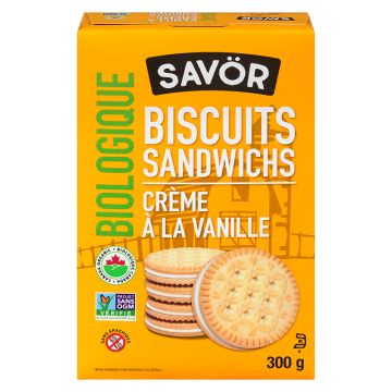 Biscuits sandwichs biologiques - Crème vanille