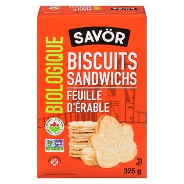 Biscuits sandwichs biologiques - Feuille d'érable