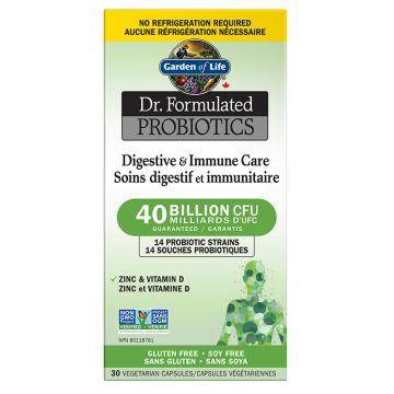 Dr. Formulated Probiotiques - Soins digestif et immunitaire