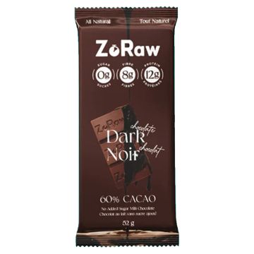 Barre de chocolat noir 60% avec protéines