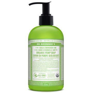 Savon pompe biologique sucre citronnelle lime