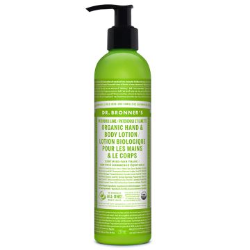 Patchouli and Lime Organic Hand and Body Lotion