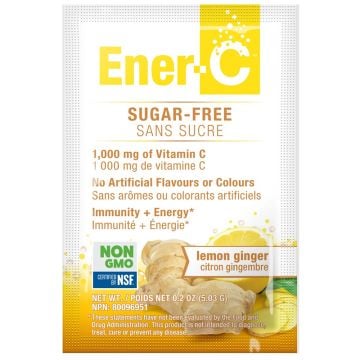 Vitamine C 1000 mg - Citron gingembre sans sucre (1 sachet)